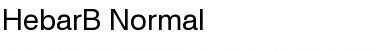 HebarB Normal Font