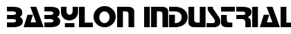 Babylon Industrial 2 Normal Font Preview Babylon Industrial 2 Normal Font Preview