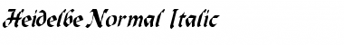 Download Heidelbe-Normal Italic Font