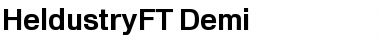 HeldustryFT Regular Font