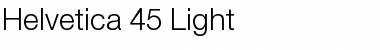 Helvetica 45 Light Font