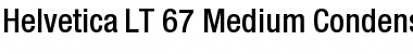 HelveticaNeue LT 67 MdCn Regular Font