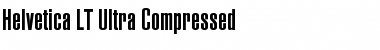 Helvetica LT UltraCompressed Regular Font
