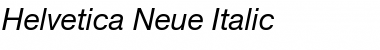 Helvetica Neue Italic Font