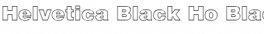 Helvetica Black Hollow Regular Font