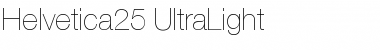 Helvetica25-UltraLight Font