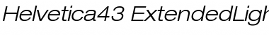 Helvetica43-ExtendedLight LightItalic