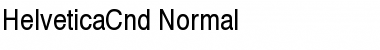 HelveticaCnd-Normal Regular Font
