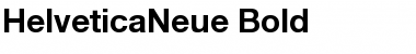 HelveticaNeue Bold Font