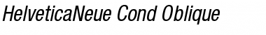 HelveticaNeue Cond Oblique