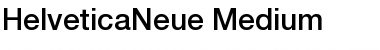 HelveticaNeue Medium Font