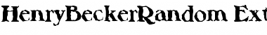 Download HenryBeckerRandom-ExtraBold Font
