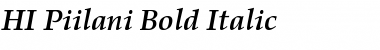 Download HI Piilani Bold Italic Font