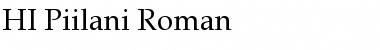 HI Piilani Roman Regular Font