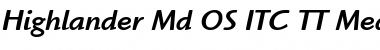 Highlander Md OS ITC TT MedIta Font