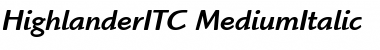 Download HighlanderITC-Medium Font