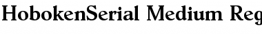 HobokenSerial-Medium Regular Font