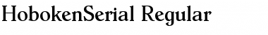 HobokenSerial Regular Font