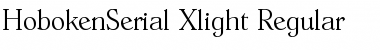 HobokenSerial-Xlight Regular Font