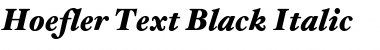 Hoefler Text Black Italic