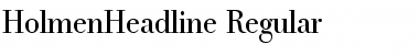 Download HolmenHeadline-Regular Font