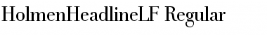 HolmenHeadlineLF-Regular Regular Font