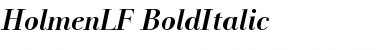 HolmenLF-BoldItalic Regular Font