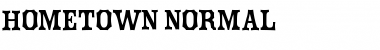 Download Hometown-Normal Font