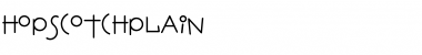 Download HopscotchPlain Font