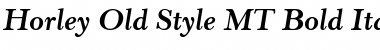 Horley Old Style MT Bold Italic