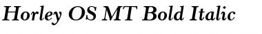 Horley OS MT Bold Italic Font