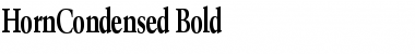 HornCondensed Bold Font