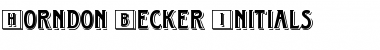 Download Horndon Becker Initials Font