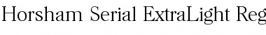 Download Horsham-Serial-ExtraLight Font