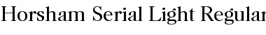 Download Horsham-Serial-Light Font