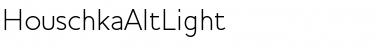 Download HouschkaAltLight Font