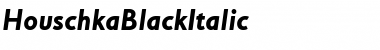 Download HouschkaBlackItalic Font