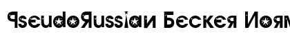 PseudoRussian Becker Normal Font PseudoRussian Becker Normal Font Preview