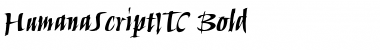 HumanaScriptITC BoldItalic Font