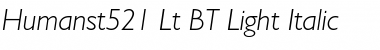 Humanst521 Lt BT Font