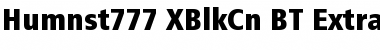Humnst777 XBlkCn BT Extra Black Font