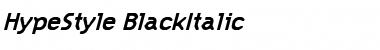 HypeStyle BlackItalic Font