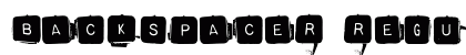Backspacer Regular Font Backspacer Regular Font Preview
