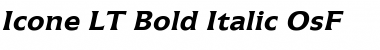 Icone LT RegularOsF Bold Italic