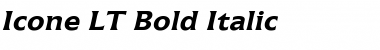 Icone LT Regular Bold Italic