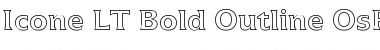 Icone LT BoldOutlineOsF Regular Font