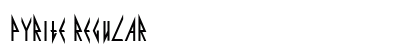 Pyrite Regular Font Pyrite Regular Font Preview