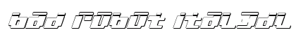 bad robot ital3dl ital3dl Font bad robot ital3dl ital3dl Font Preview