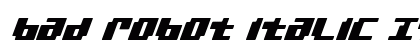 bad robot italic Italic Font bad robot italic Italic Font Preview
