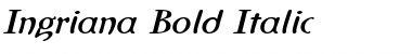 Ingriana Bold Italic Font